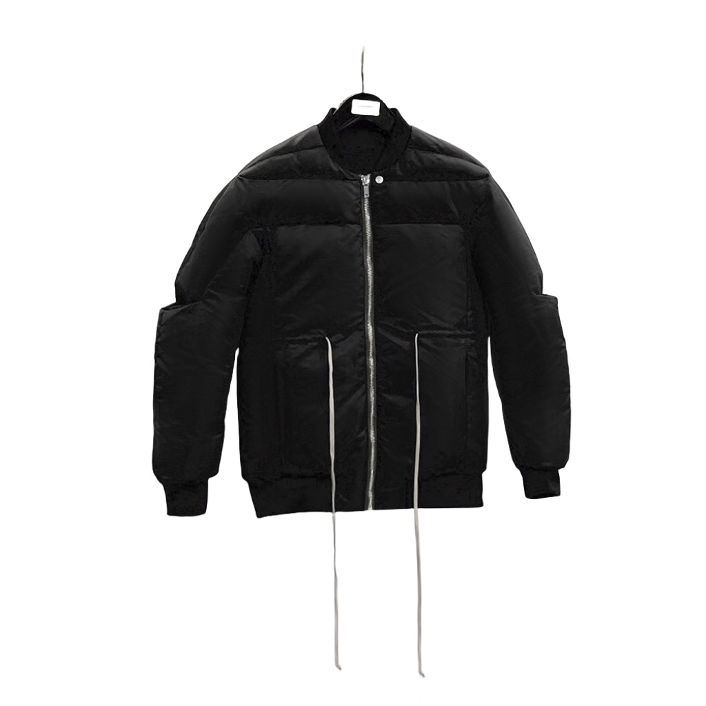 Rick Owens Drawstring Waist Bomber Jacket - EUR FASHION