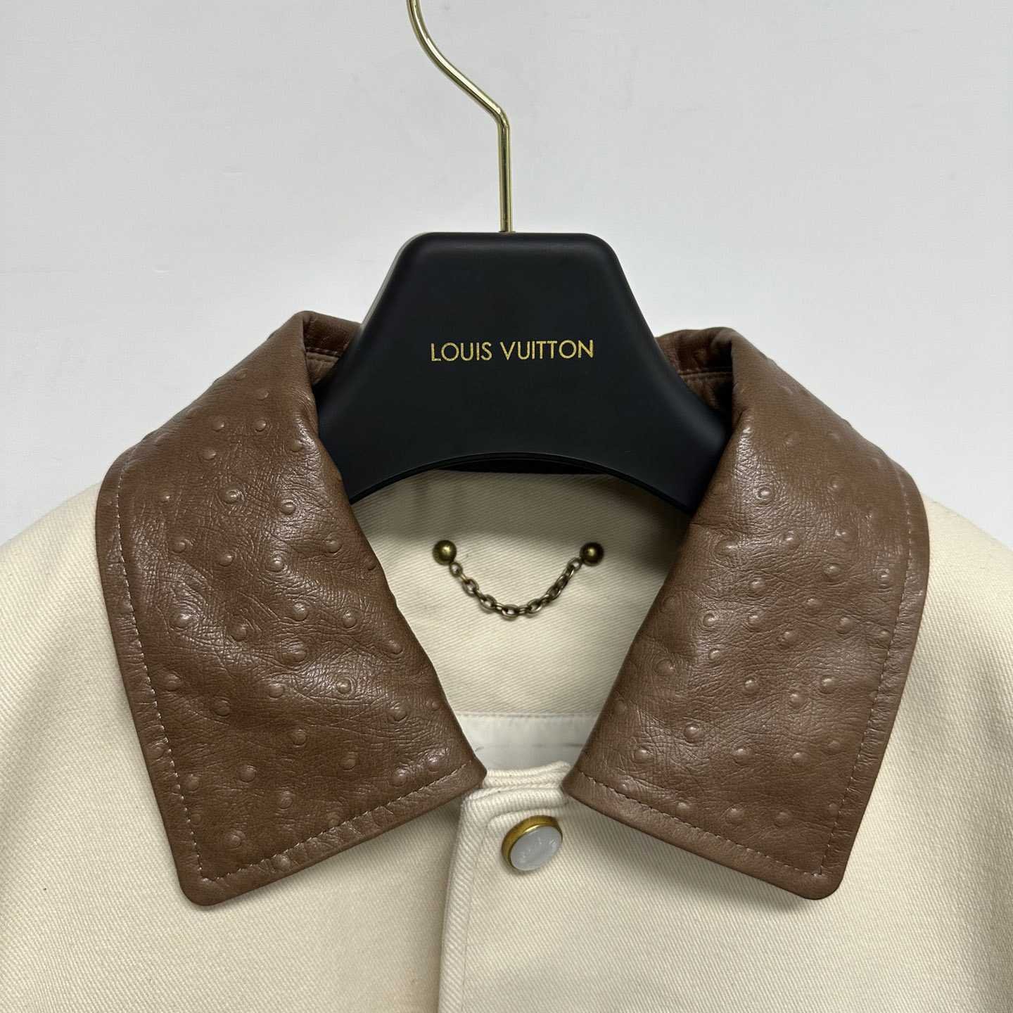 Louis Vuitton Embroidered Ostrich Varsity Jacket   1AFQLX - EUR FASHION