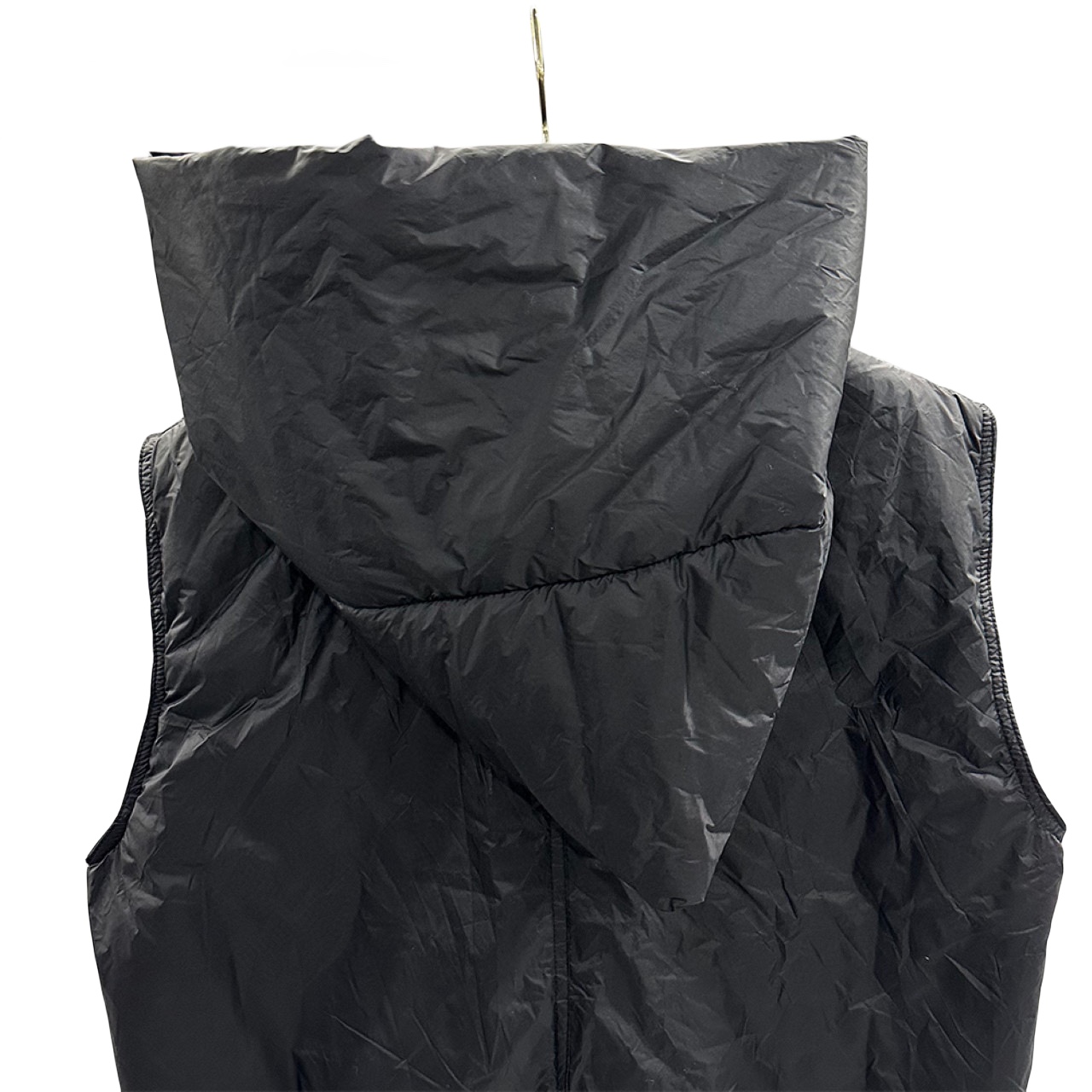 Rick Owens Padded nylon vest with hood - EUR FASHION