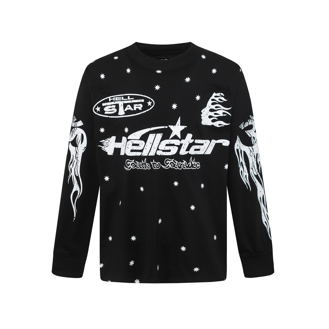 Hellstar Meteor Flame Limited Edition Long Sleeve T-Shirt - EUR FASHION