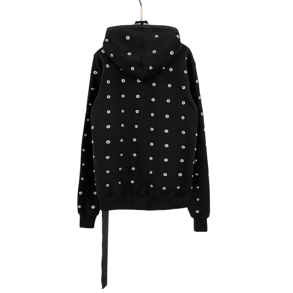 Rick Owens DRKSHDW Stud-detailing Zipped Hoodie - EUR FASHION