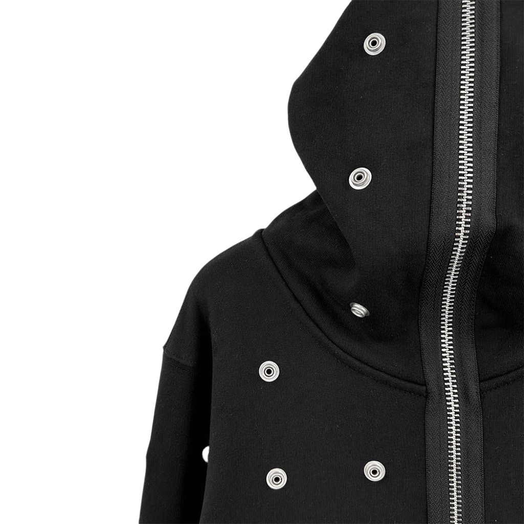 Rick Owens DRKSHDW Stud-detailing Zipped Hoodie - EUR FASHION