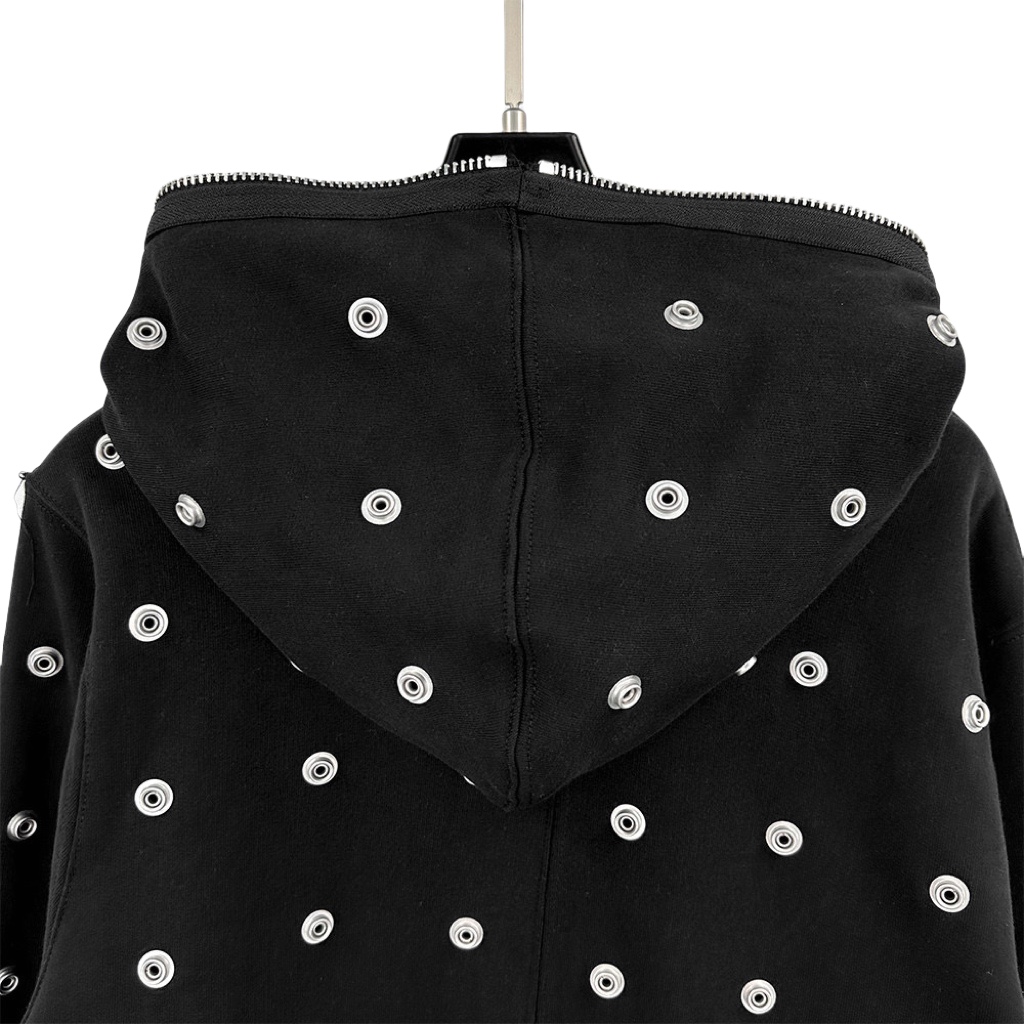 Rick Owens DRKSHDW Stud-detailing Zipped Hoodie - EUR FASHION