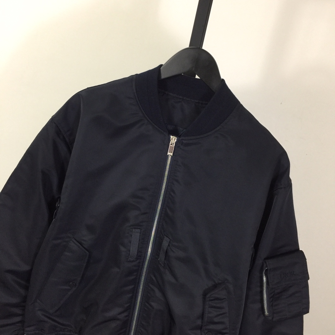 Dior Zip Out Down Bomber Jacket  - EUR FASHION