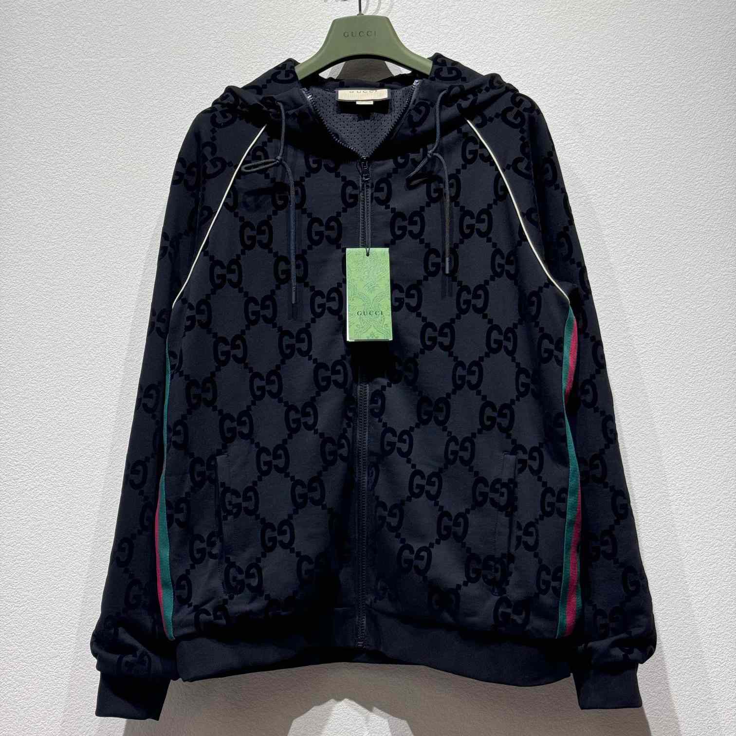 Gucci Jumbo GG Zip Jacket With Web - EUR FASHION