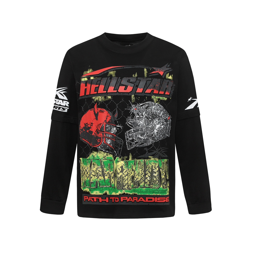 Hellstar War Ready! Long Sleeve T-Shirt - EUR FASHION