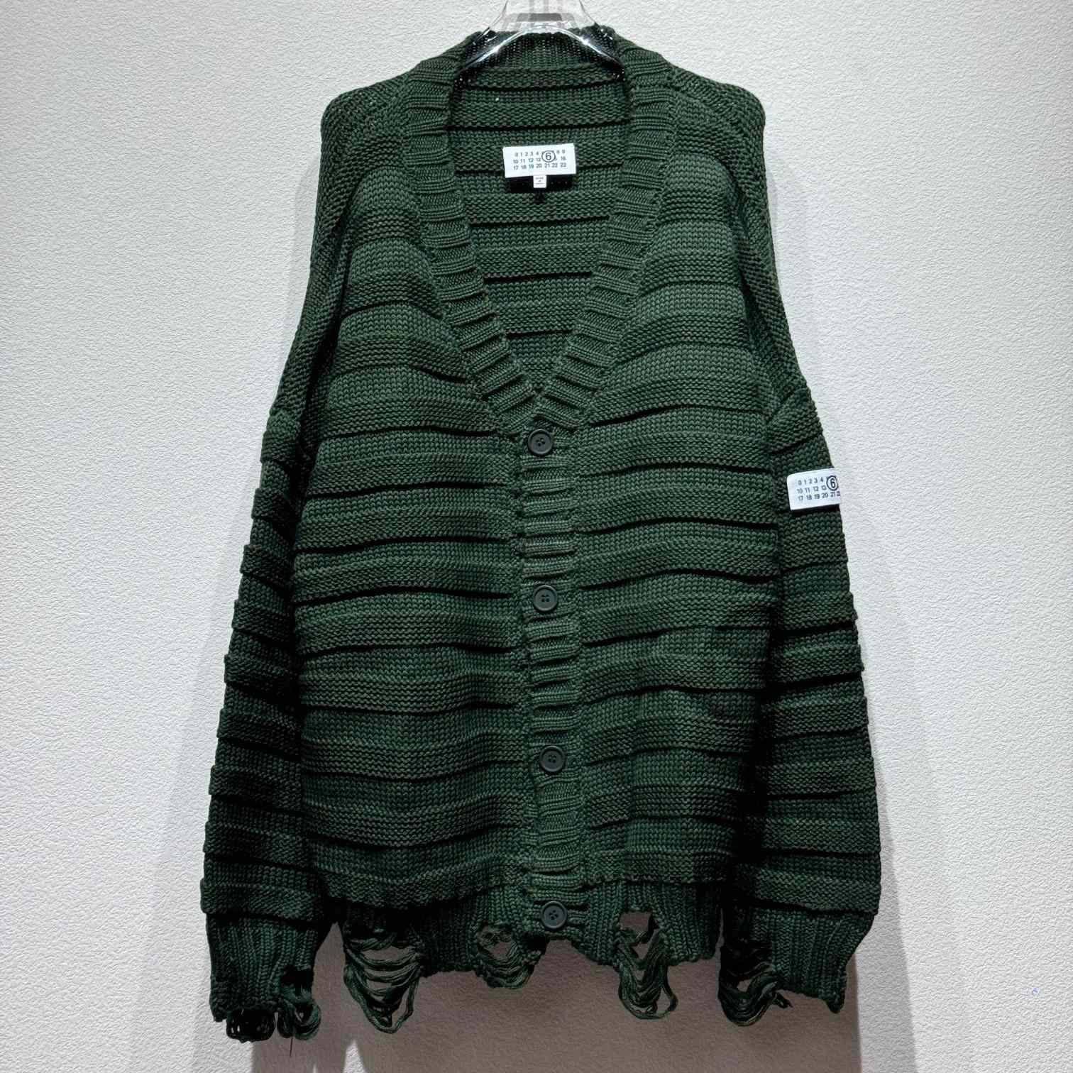 MM6 Maison Margiela V-neck Knited Cardigan - EUR FASHION