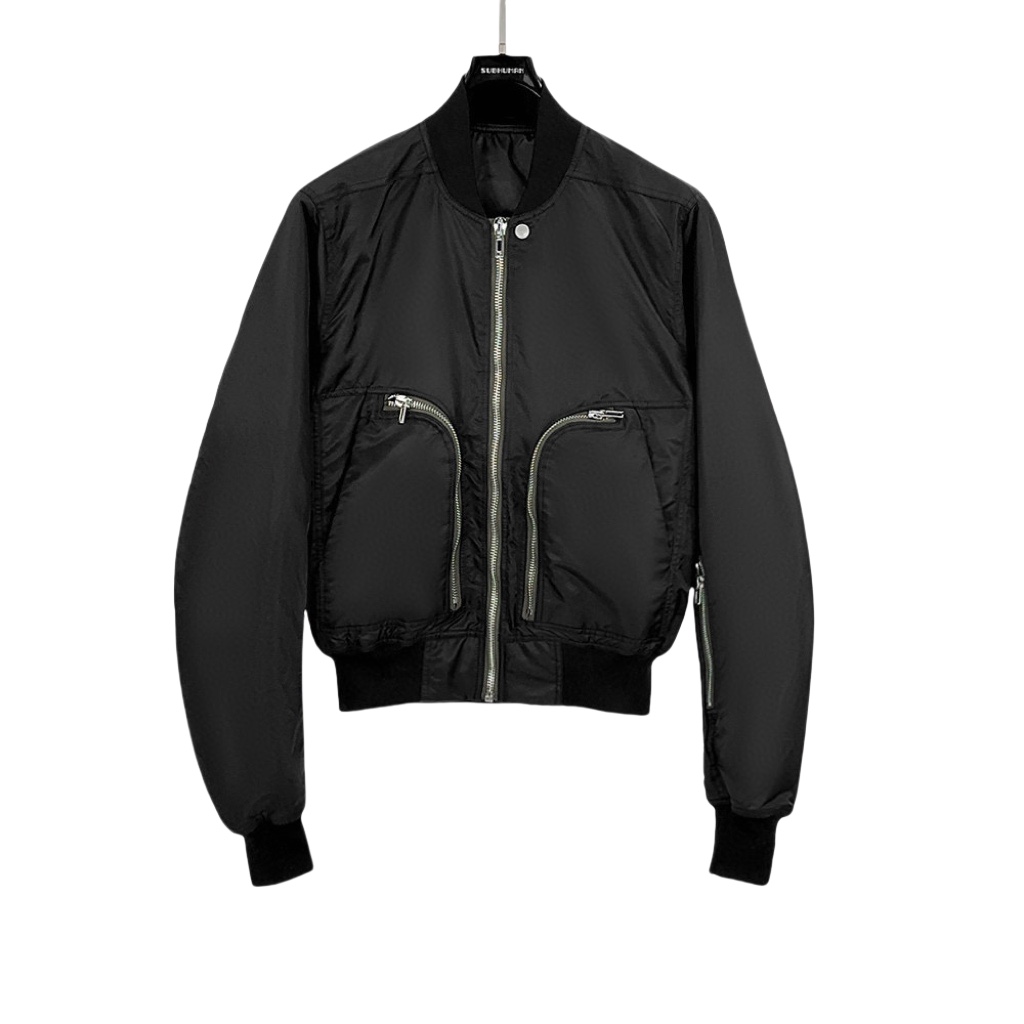 Rick Owens Bauhaus Flight Bomber Jacket  - EUR FASHION