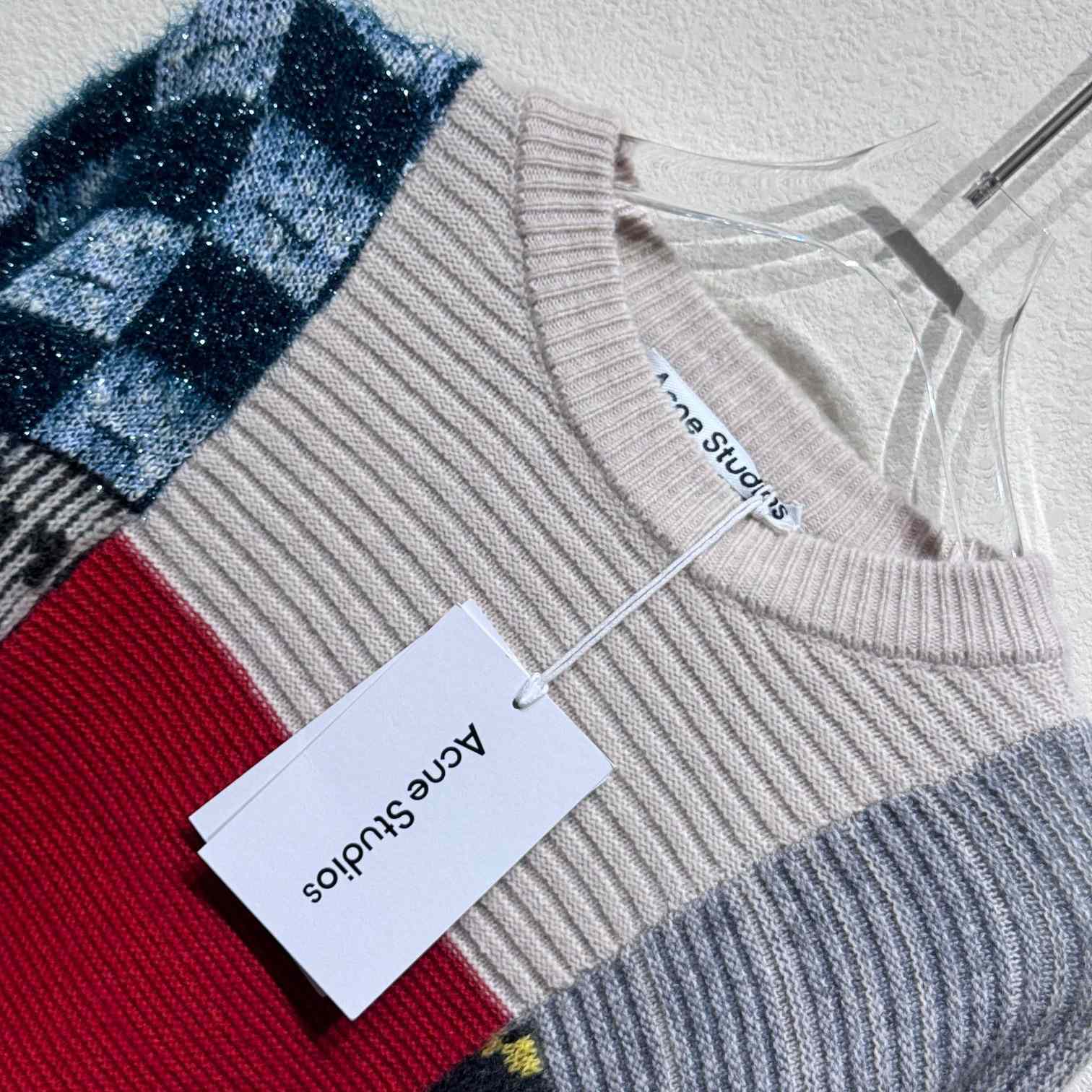 Acne Studios Patchwork Crew Neck Jumper  - EUR FASHION