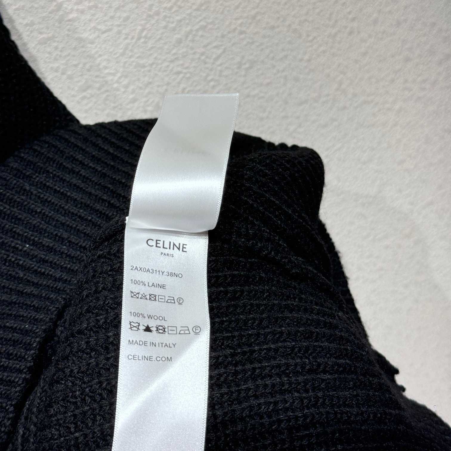 Celine Hooded Sweater In Ribbed Wool - EUR FASHION