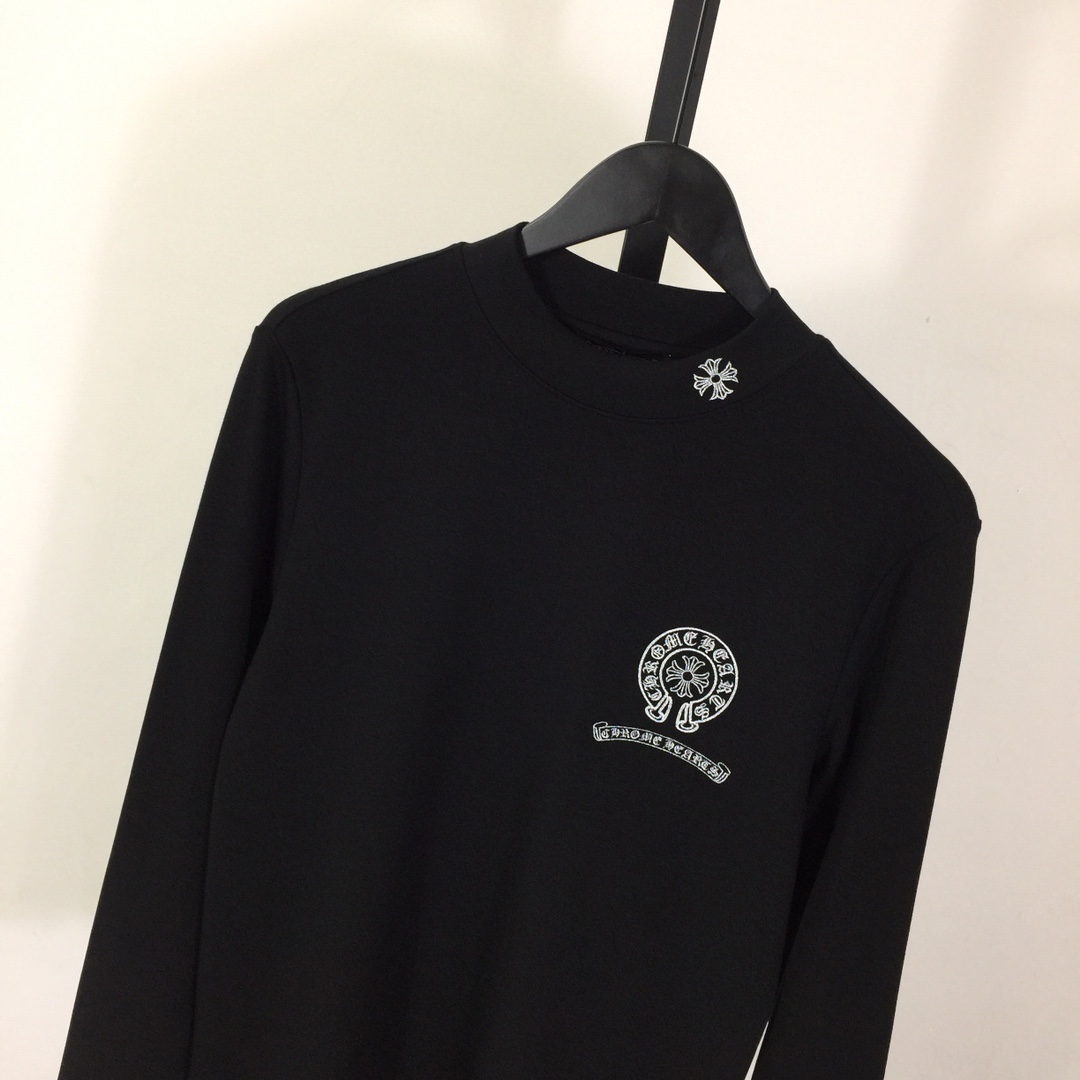 Chrome Hearts Logo Long-Sleeve Tee - EUR FASHION