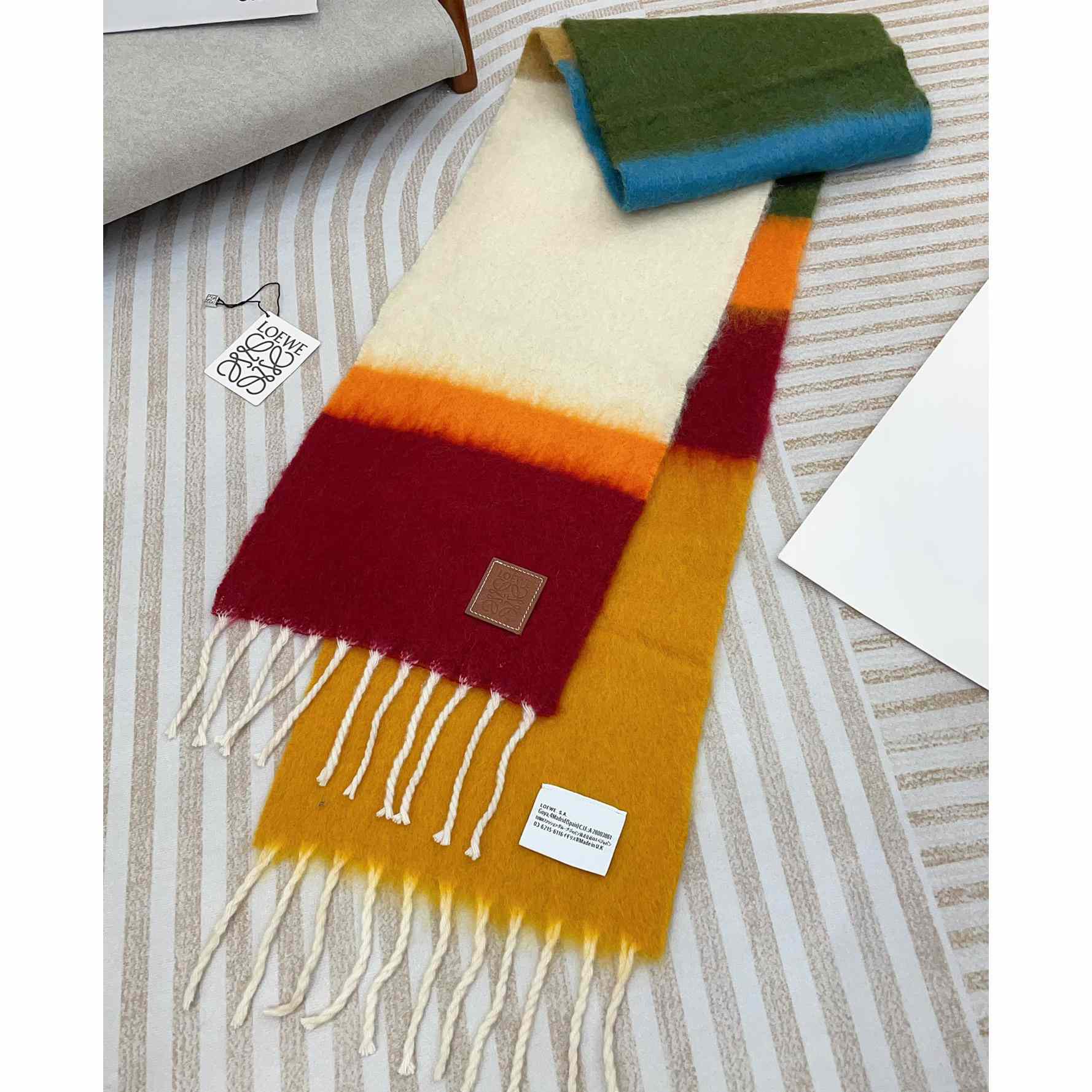 Loewe Scarf In Mohair And Wool - EUR FASHION