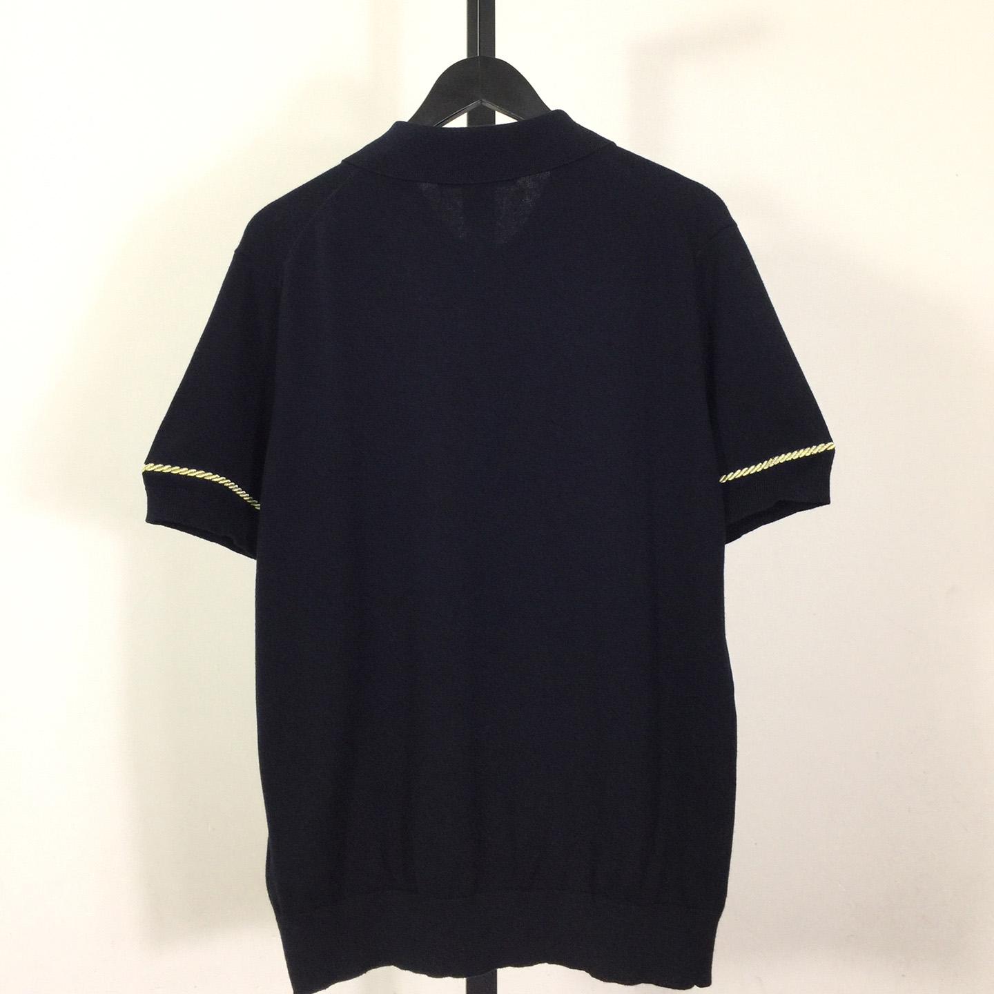 Louis Vuitton Short-Sleeved Cotton Polo Shirt   1AFVS2 - EUR FASHION