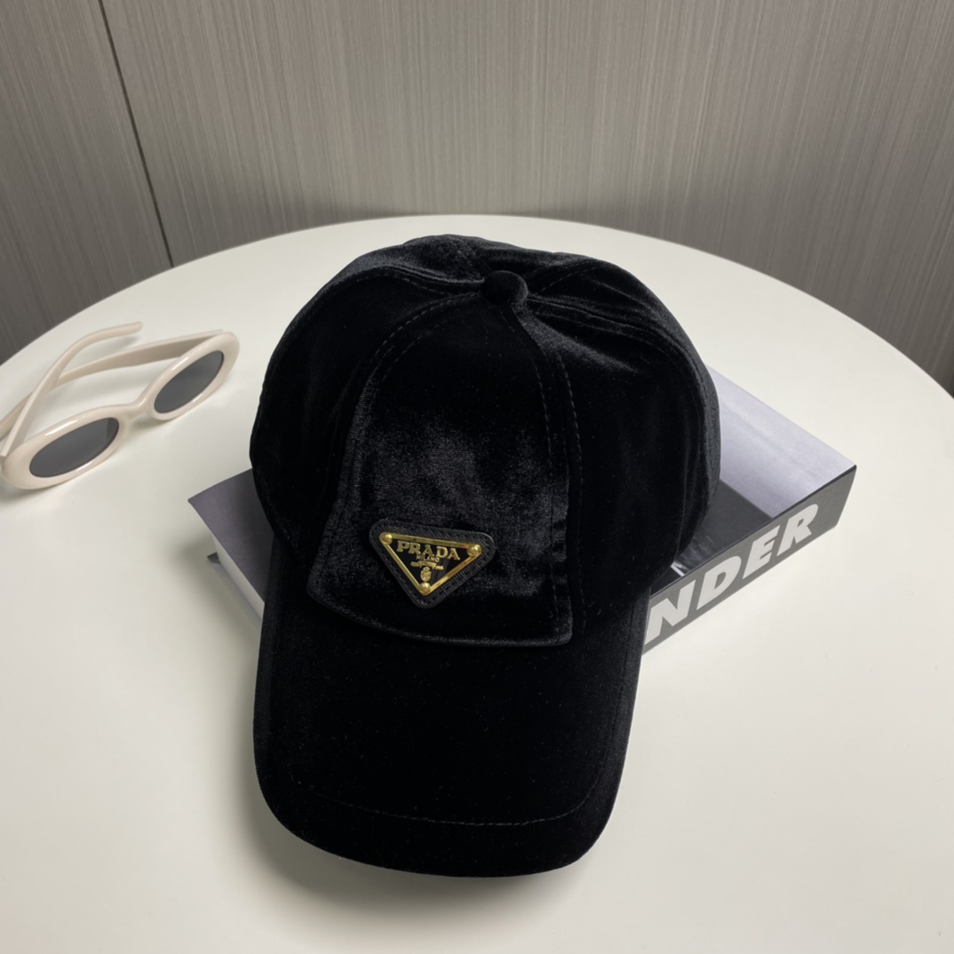 Prada Velvet Baseball Cap - EUR FASHION