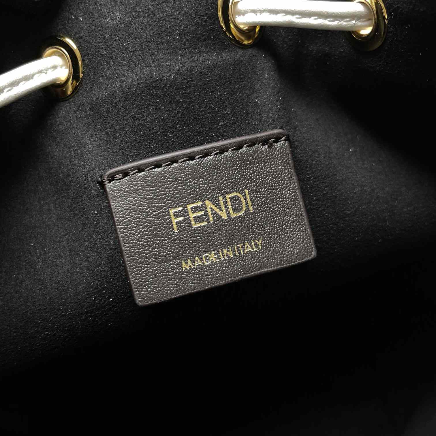 Fendi Mon Tresor White Leather Mini-bag With FF Motif - EUR FASHION