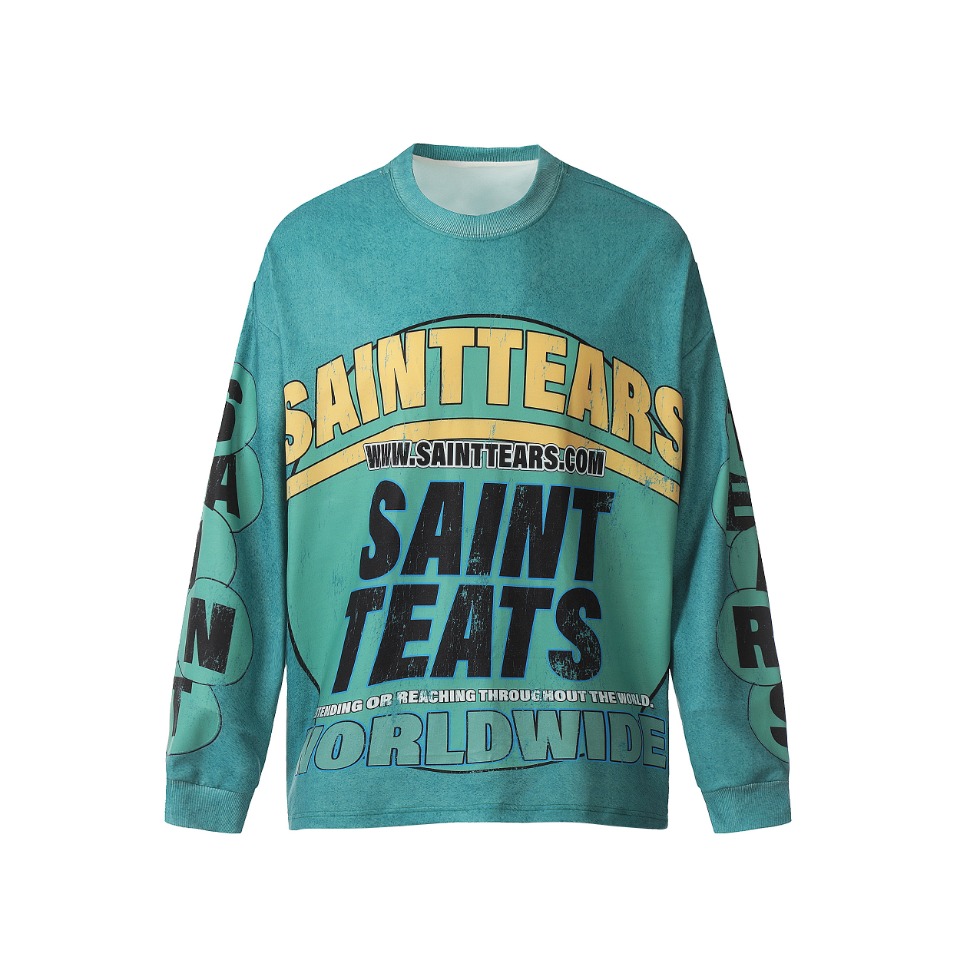 Saint Michael Tears Long Sleeve T-Shirt - EUR FASHION