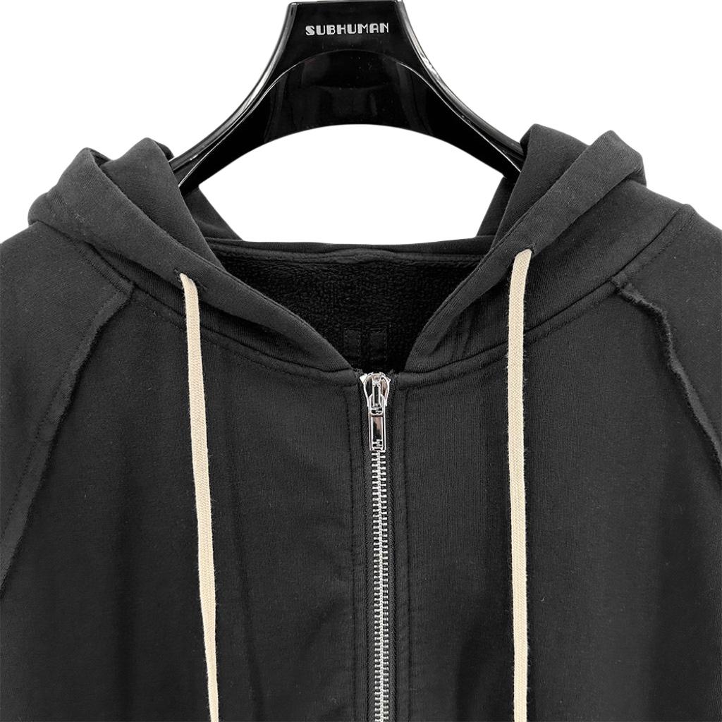 Rick Owens Cotton Zip-up Hoodie - EUR FASHION