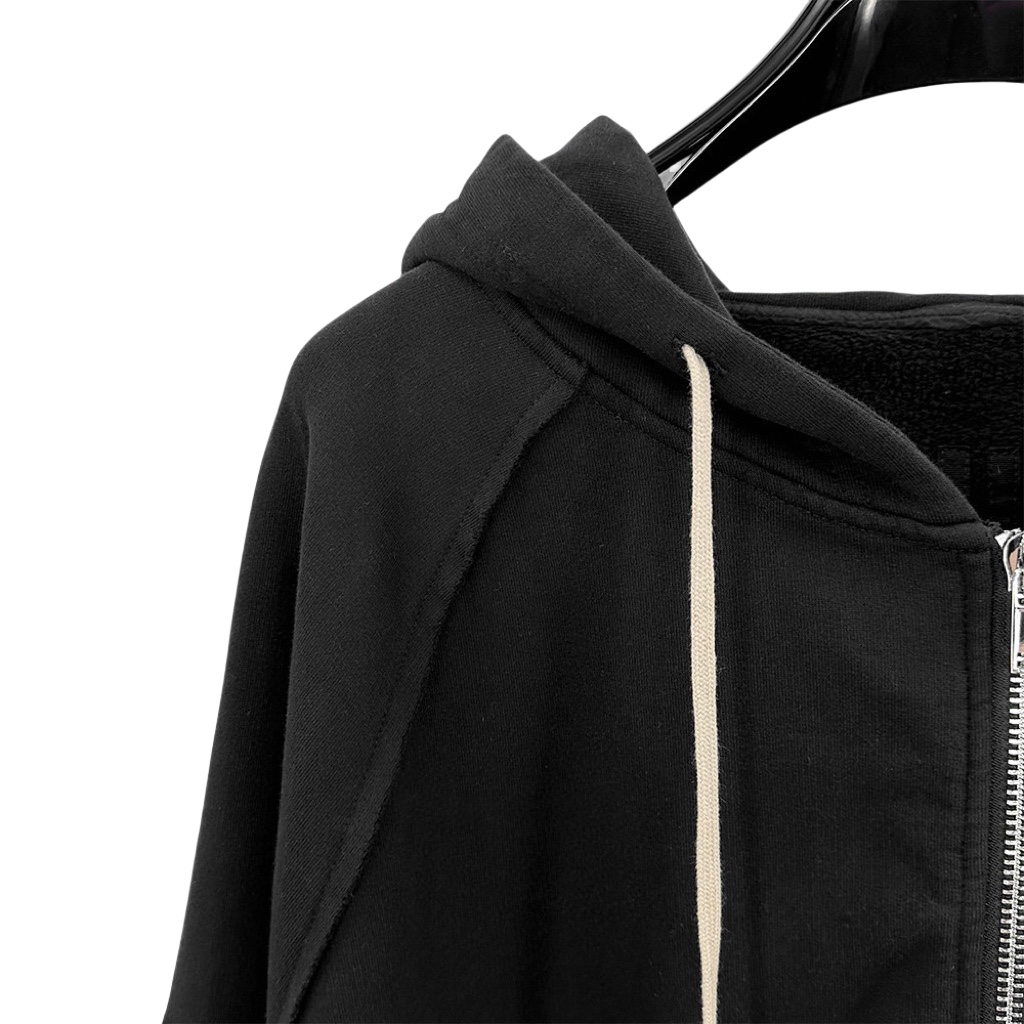 Rick Owens Cotton Zip-up Hoodie - EUR FASHION