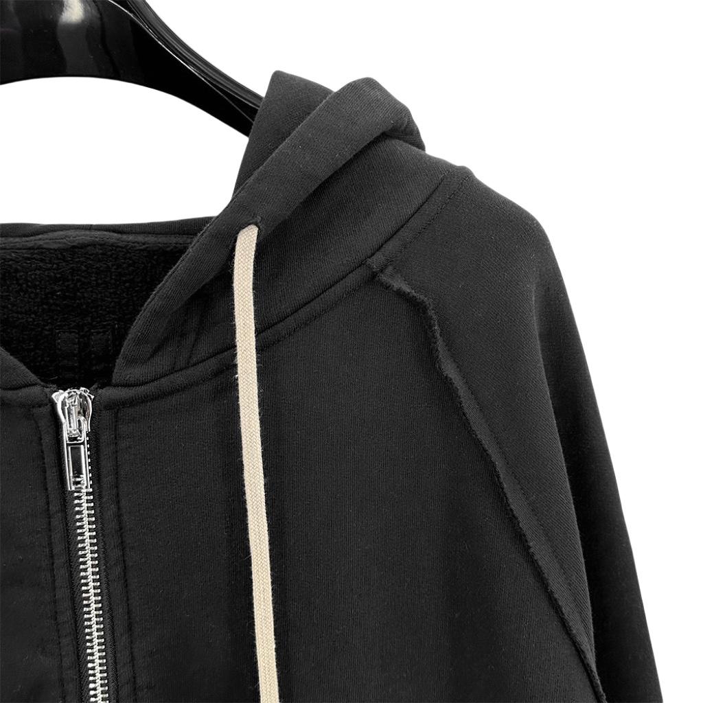 Rick Owens Cotton Zip-up Hoodie - EUR FASHION