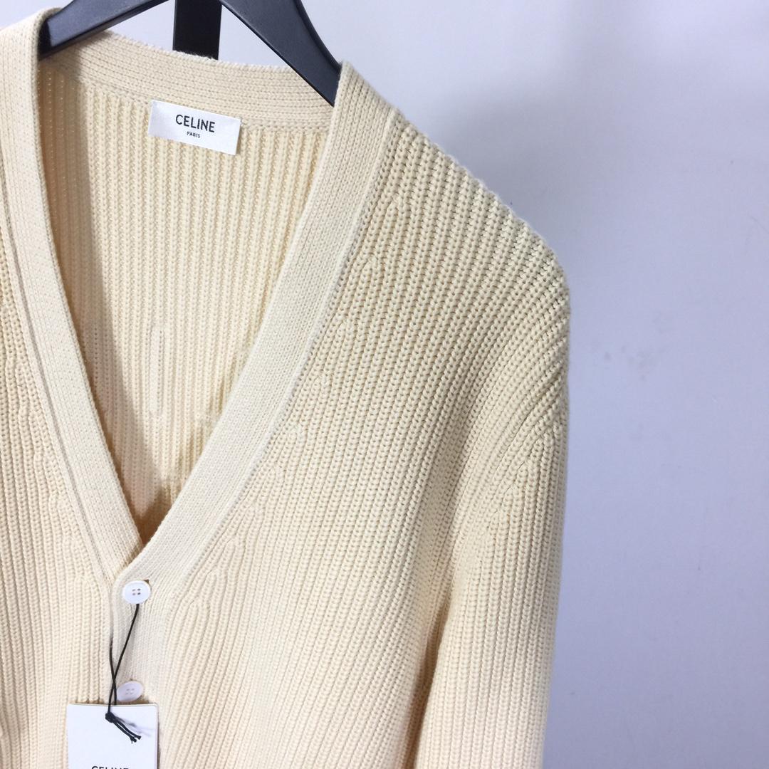 Celine College Cardigan In Cotton  - EUR FASHION