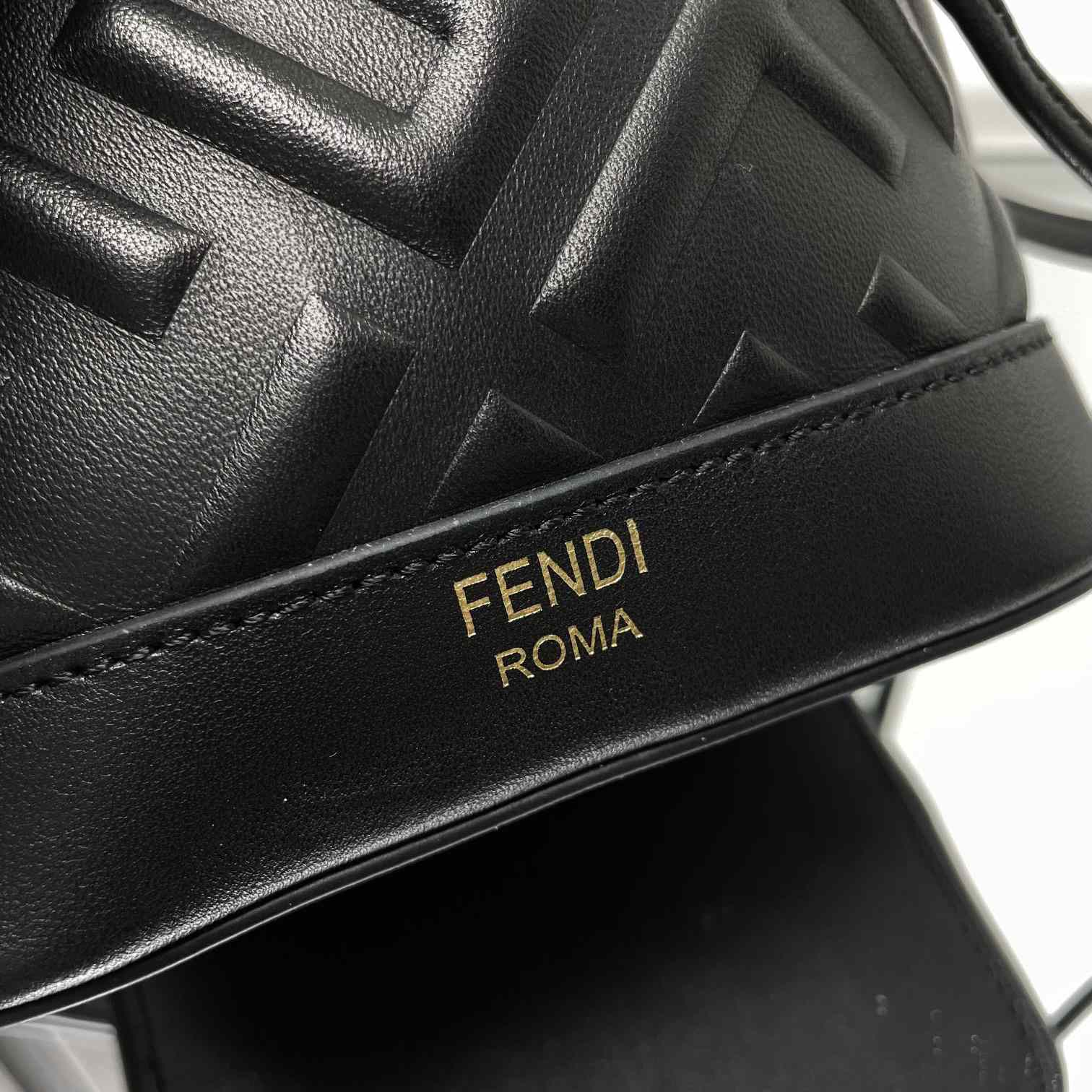 Fendi Mon Tresor Black Leather Mini-bag With FF Motif - EUR FASHION