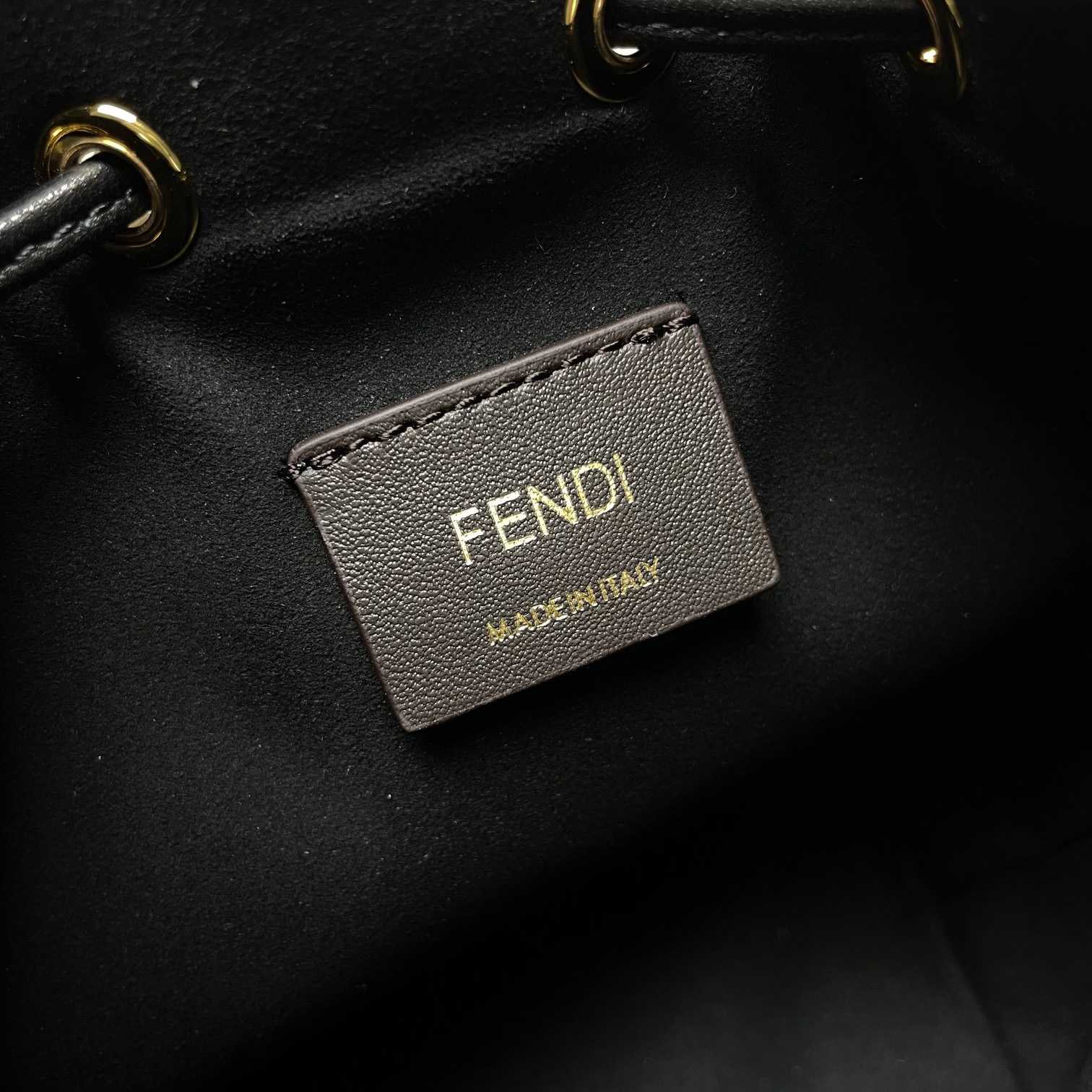 Fendi Mon Tresor Black Leather Mini-bag With FF Motif - EUR FASHION