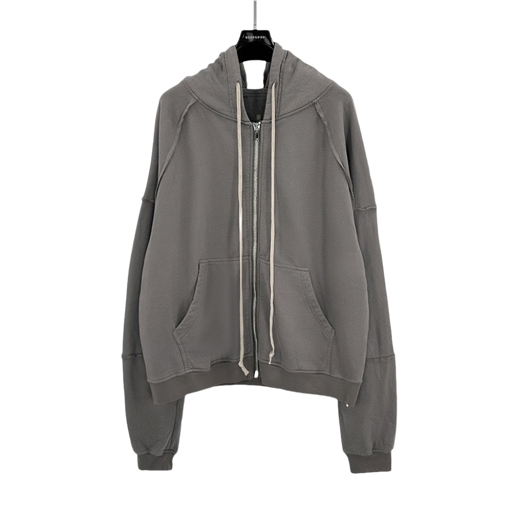 Rick Owens Cotton Zip-up Hoodie - EUR FASHION