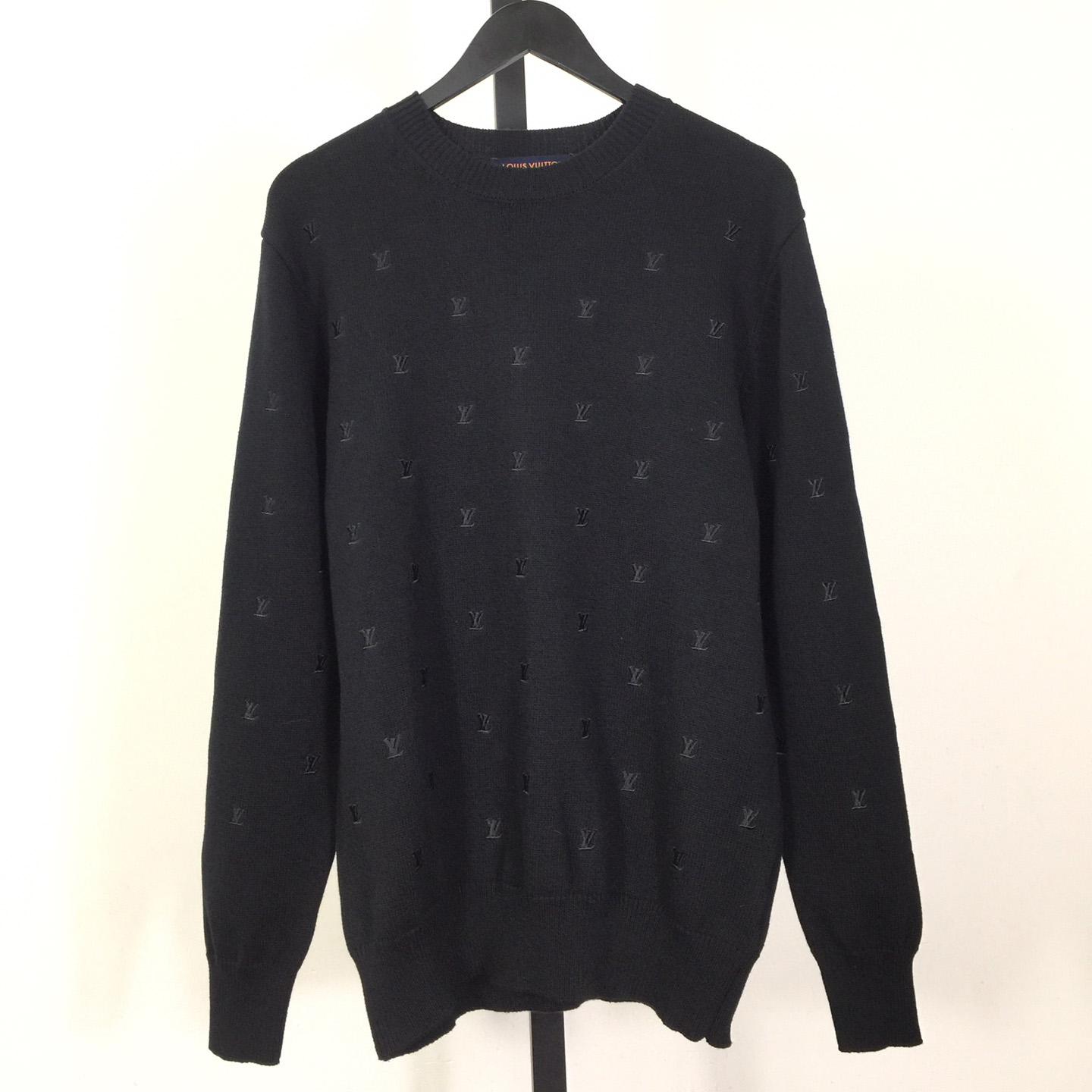 Louis Vuitton Embroidered Signature Merino Crewneck    1AFIXC - EUR FASHION