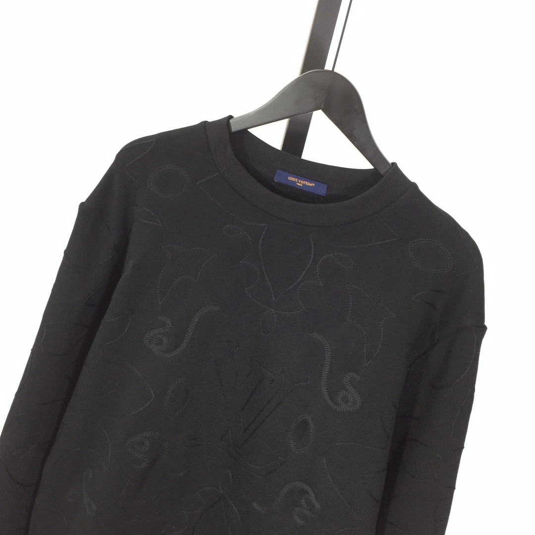 Louis Vuitton Embroidered Cotton Jersey Crewneck  1AFXO6 - EUR FASHION