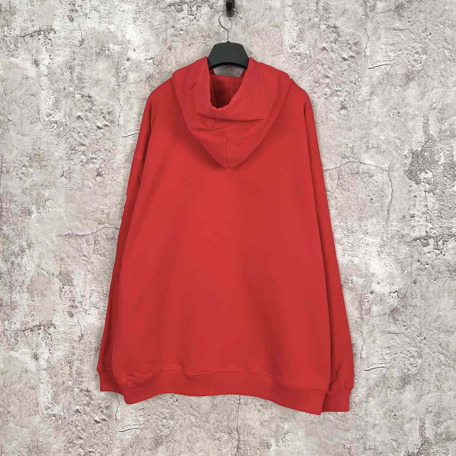 Balenciaga Wide Fit Hoodie 'Red/Orange/Whte' - EUR FASHION