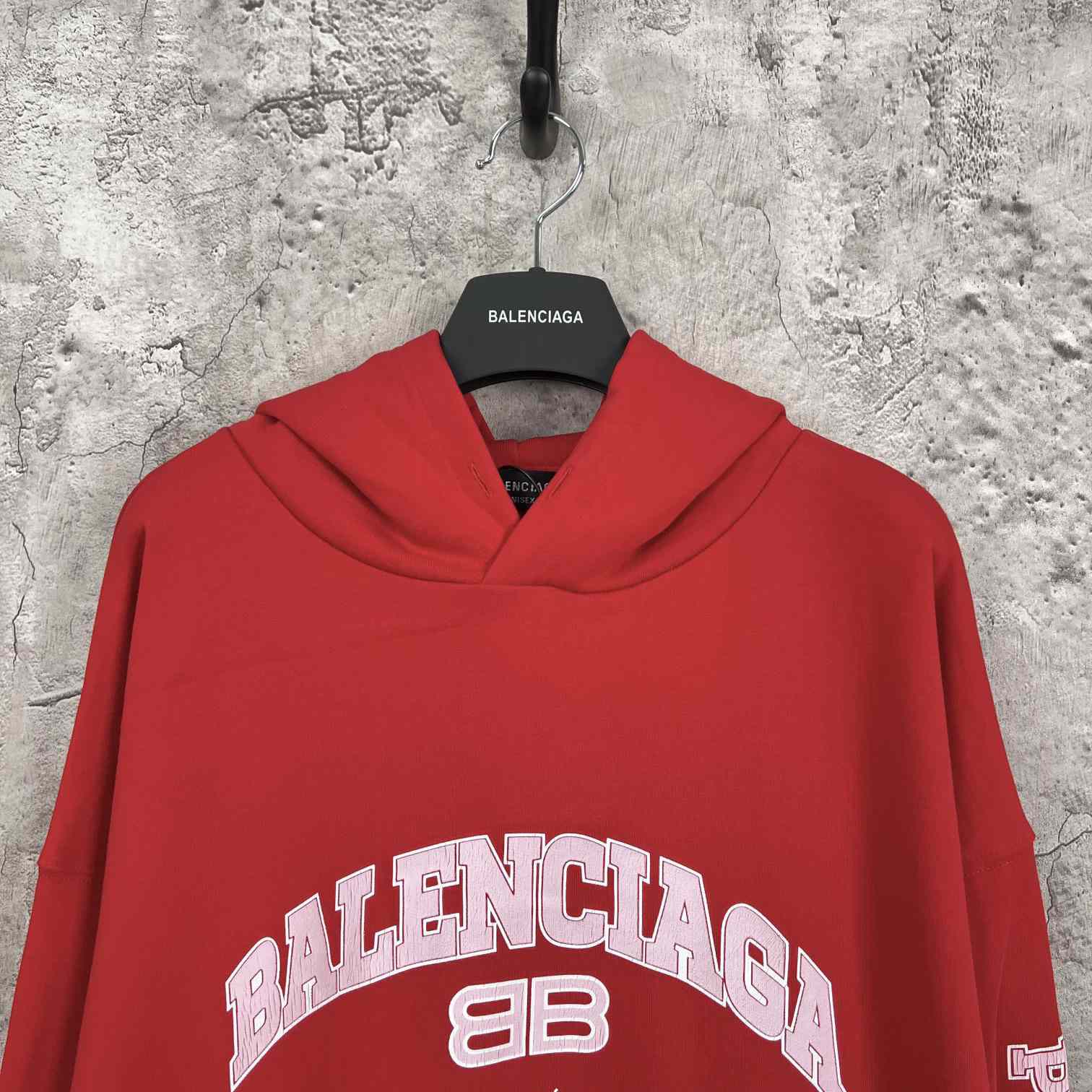 Balenciaga Wide Fit Hoodie 'Red/Orange/Whte' - EUR FASHION