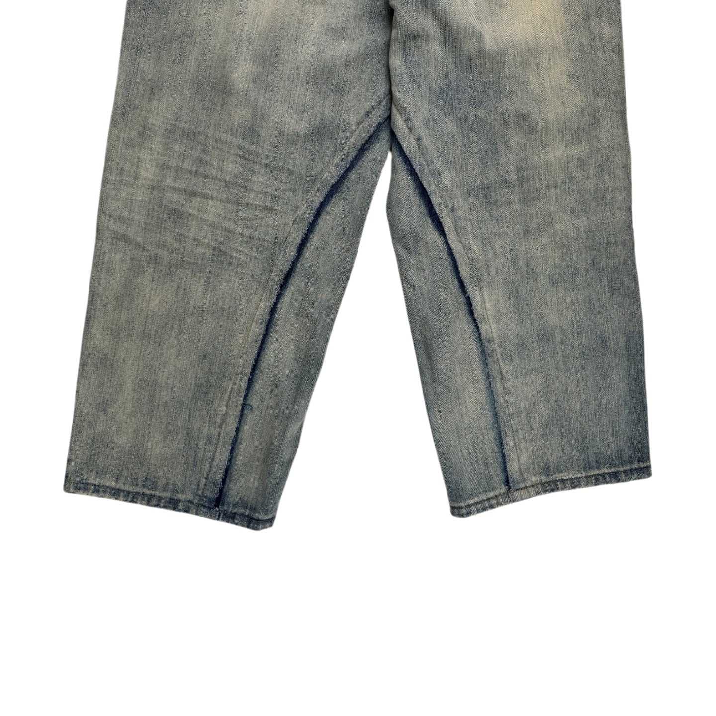 Balenciaga Cut-Up Baggy Pants In Blue  - EUR FASHION