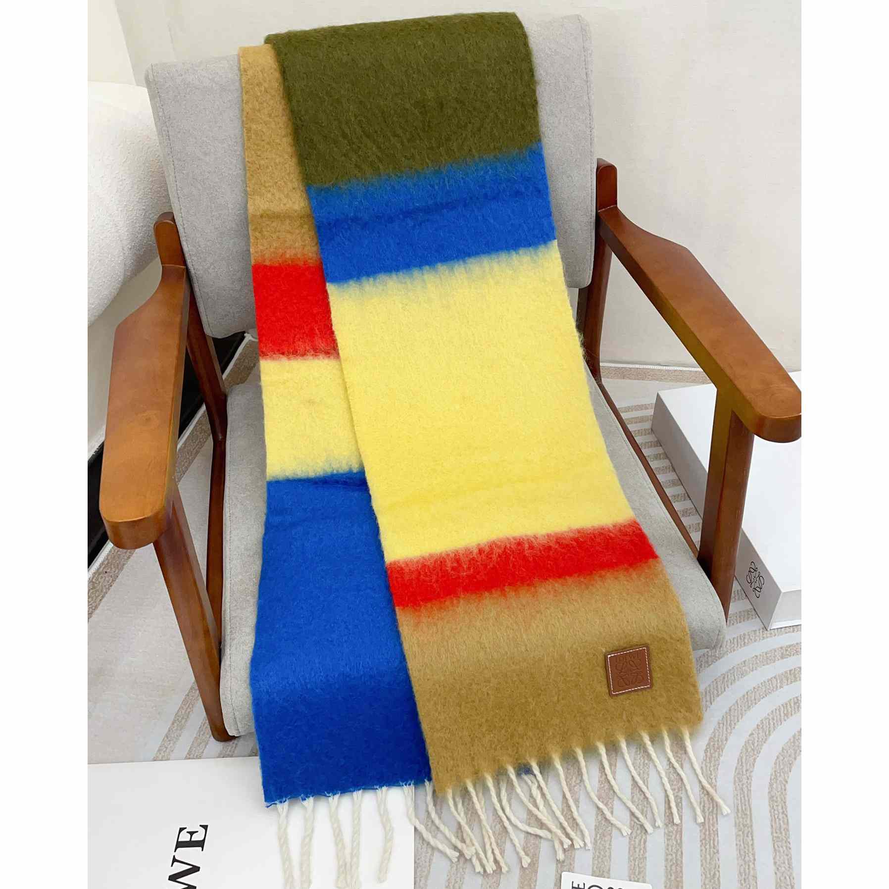 Loewe Scarf In Mohair And Wool - EUR FASHION