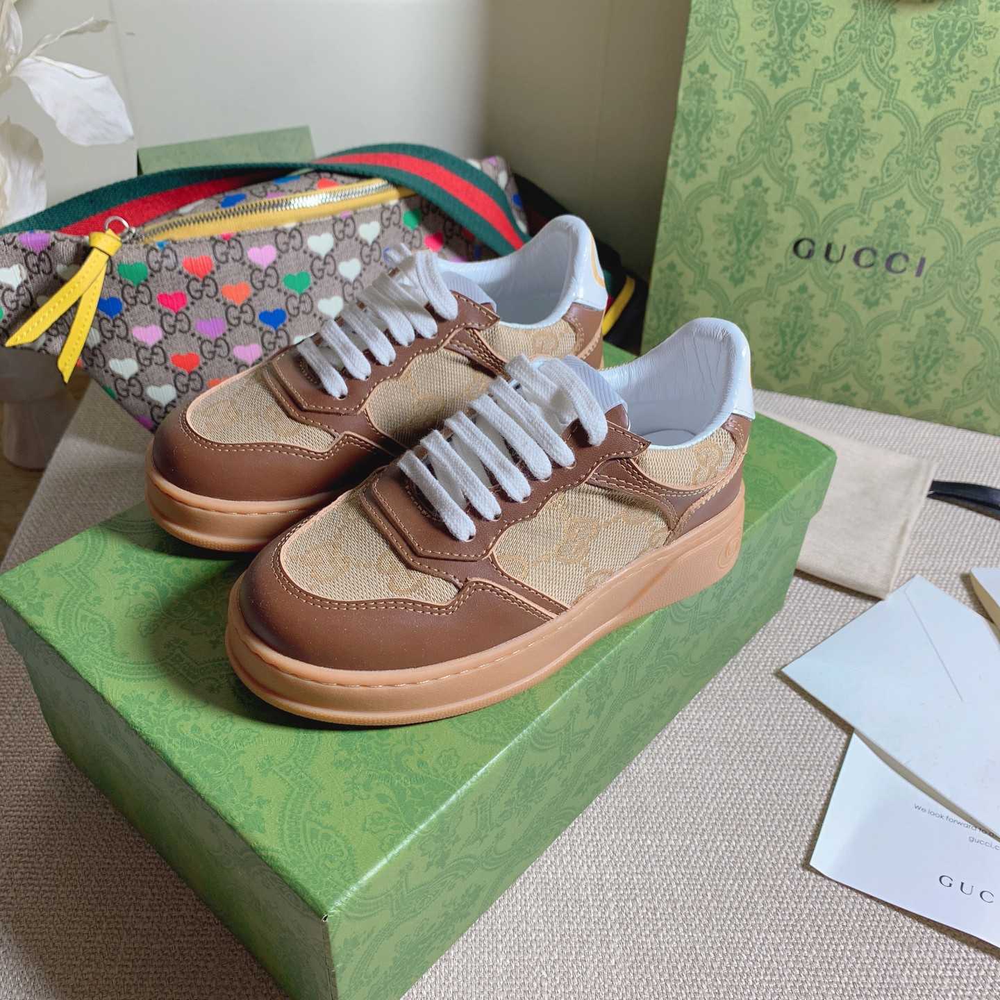 Gucci Toddler Leather Platform Sneaker - EUR FASHION