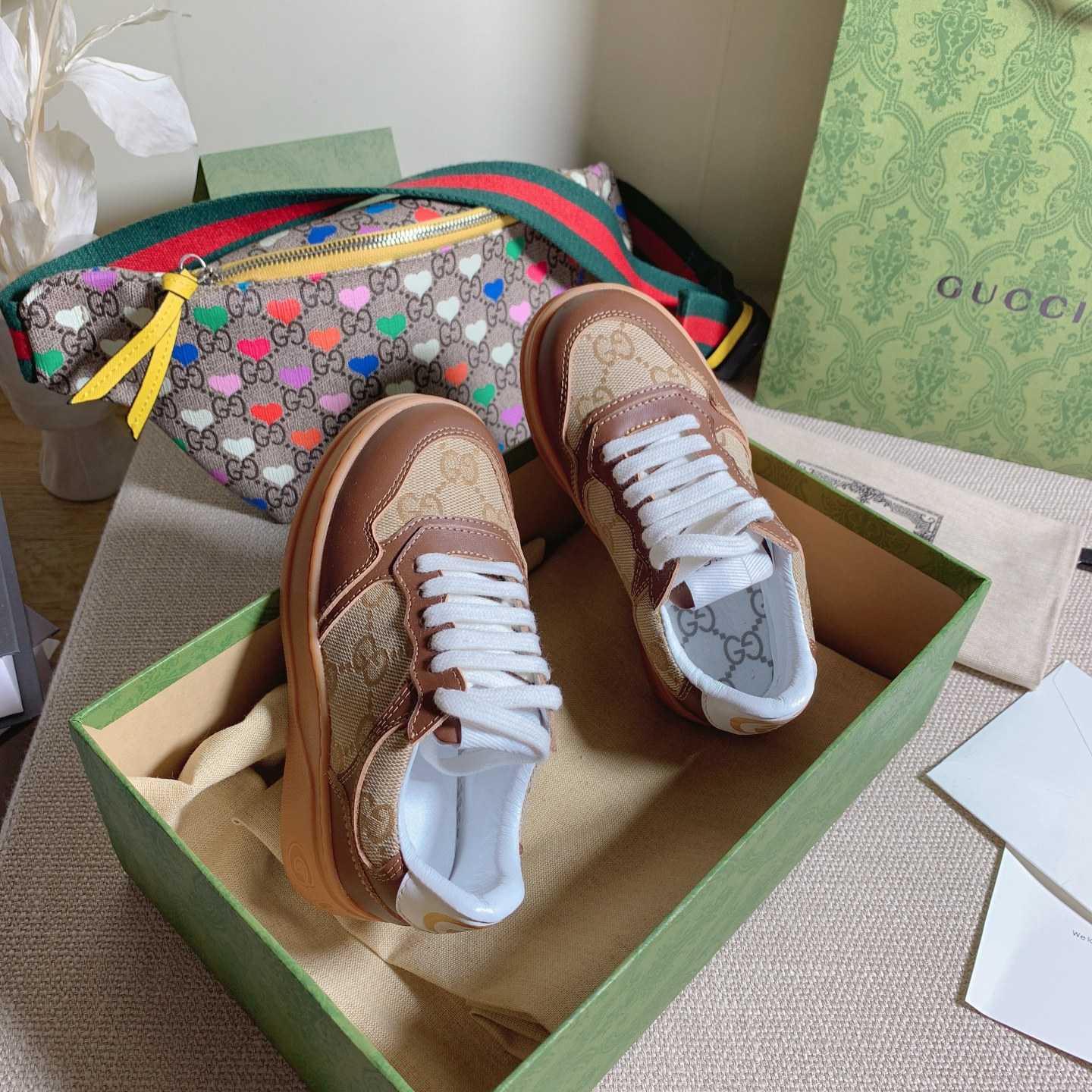 Gucci Toddler Leather Platform Sneaker - EUR FASHION