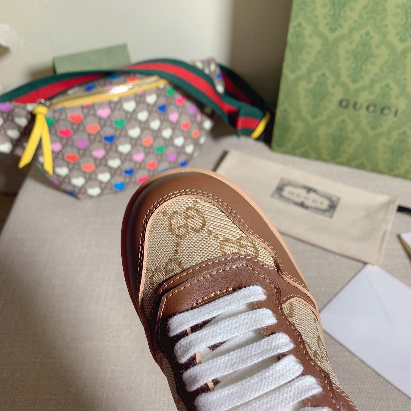 Gucci Toddler Leather Platform Sneaker - EUR FASHION