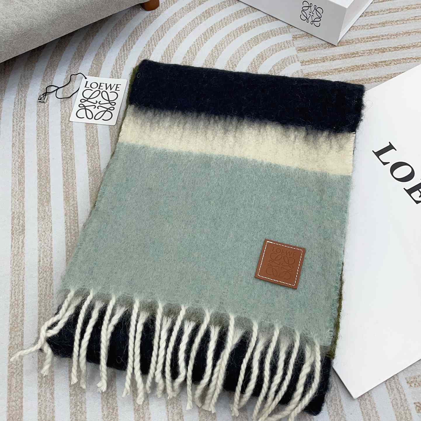 Loewe Scarf In Mohair And Wool - EUR FASHION