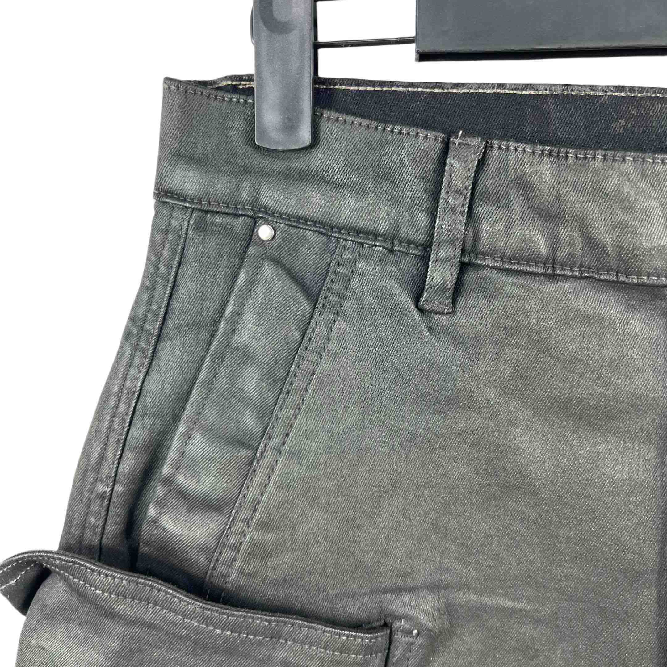 Rick Owens 'stefan' Denim Cargo Shorts - EUR FASHION