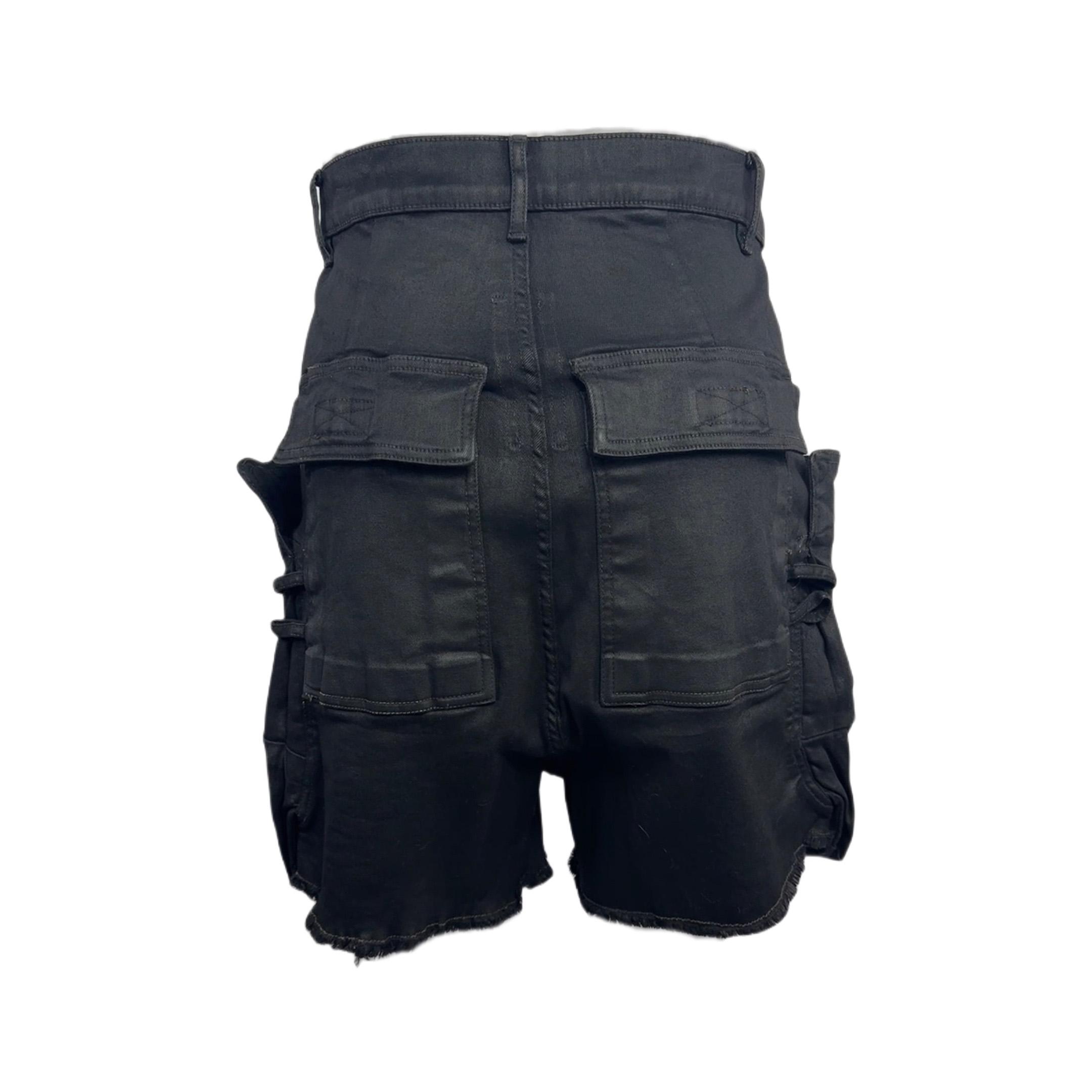 Rick Owens 'stefan' Denim Cargo Shorts - EUR FASHION