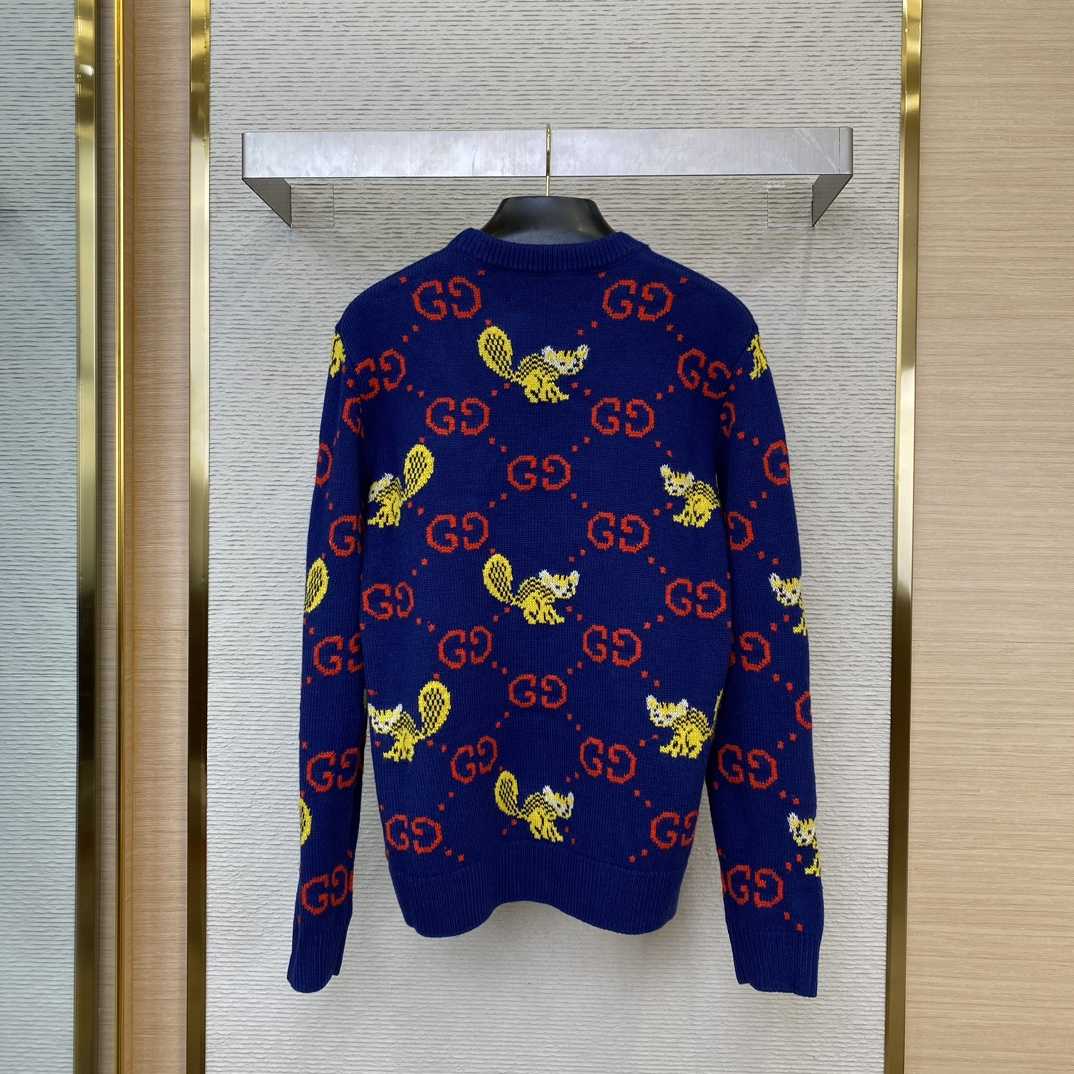 Gucci Freya Hartas Gg Animal Wool Sweater - EUR FASHION