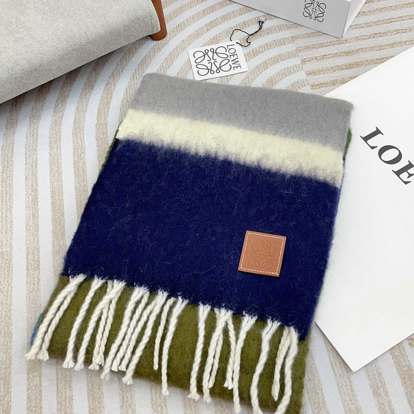 Loewe Scarf In Mohair And Wool - EUR FASHION