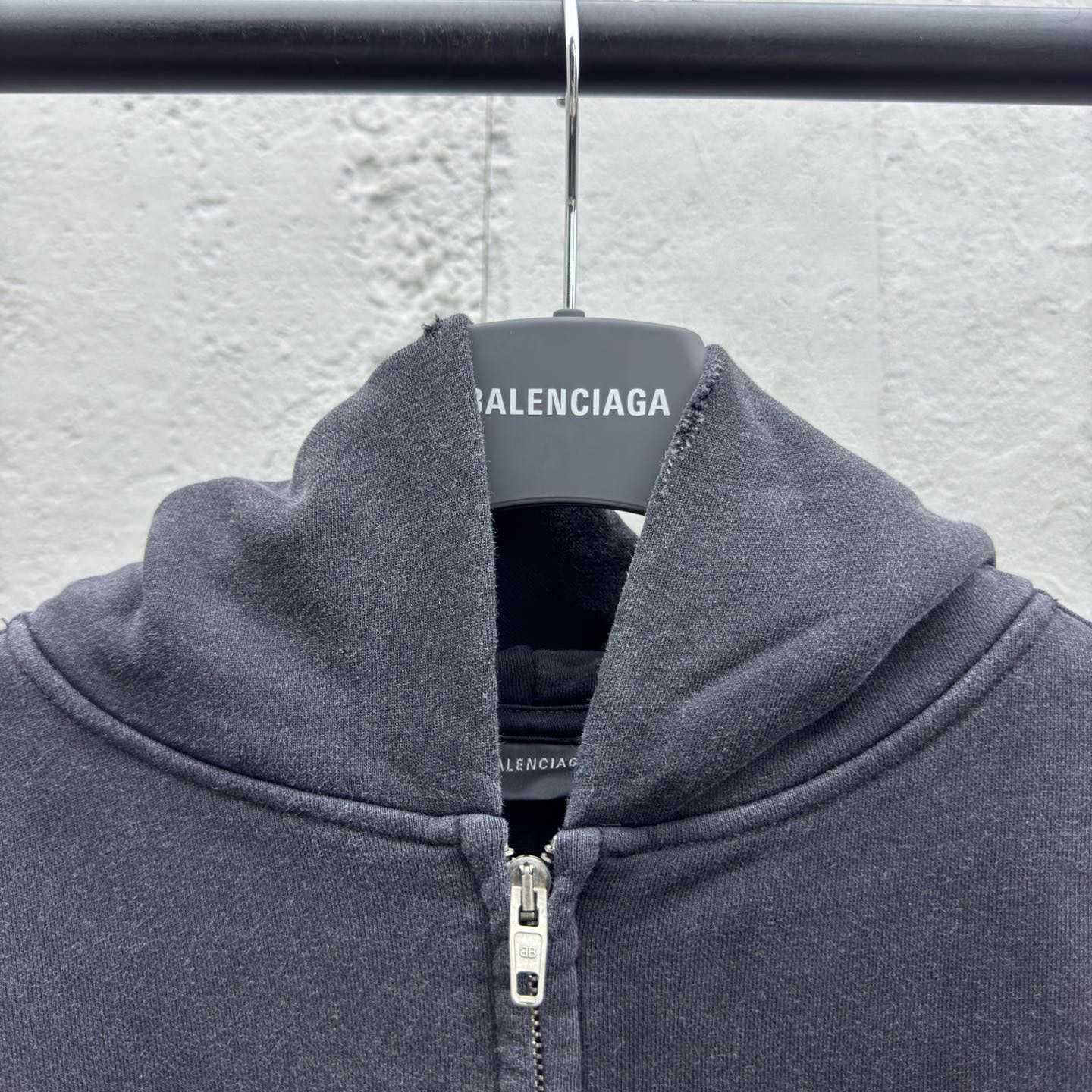 Balenciaga Burning Unity Zip-Up Hoodie Medium Fit  - EUR FASHION