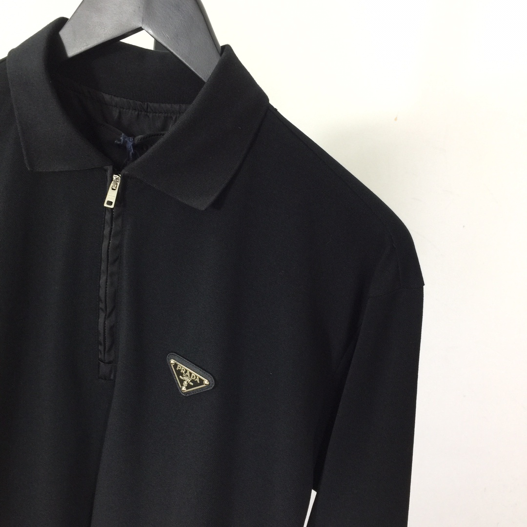 Prada Superfine Wool Polo Shirt - EUR FASHION