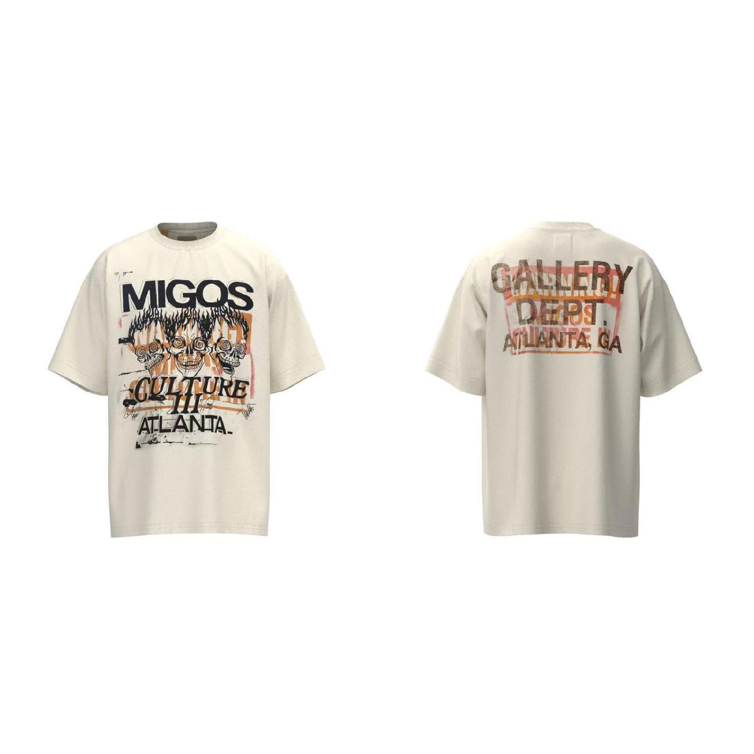 Migos x Gallery Dept. For Culture III Three Skulls T-shirt - EUR FASHION