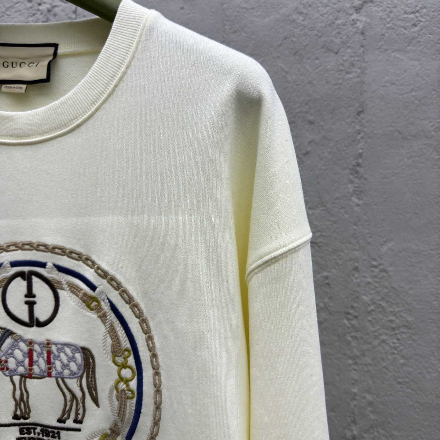 Gucci Cotton Jersey Sweatshirt With Embroidery - EUR FASHION