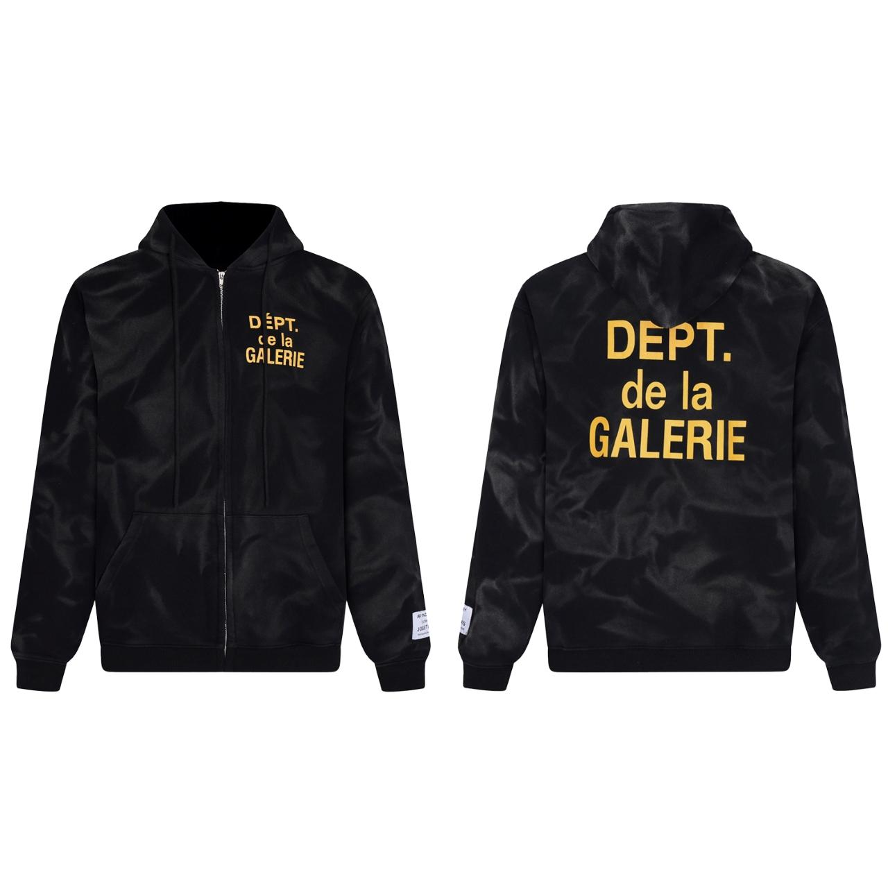 Gallery Dept. Zip-up Sweatshirt With Hood - EUR FASHION