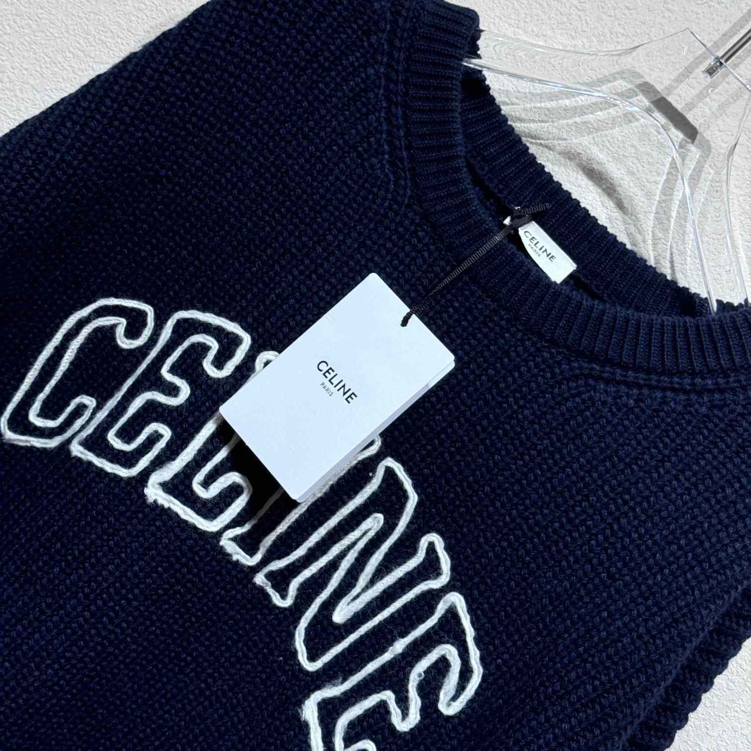 Celine Oversized Sweater In Ribbed Wool  - EUR FASHION