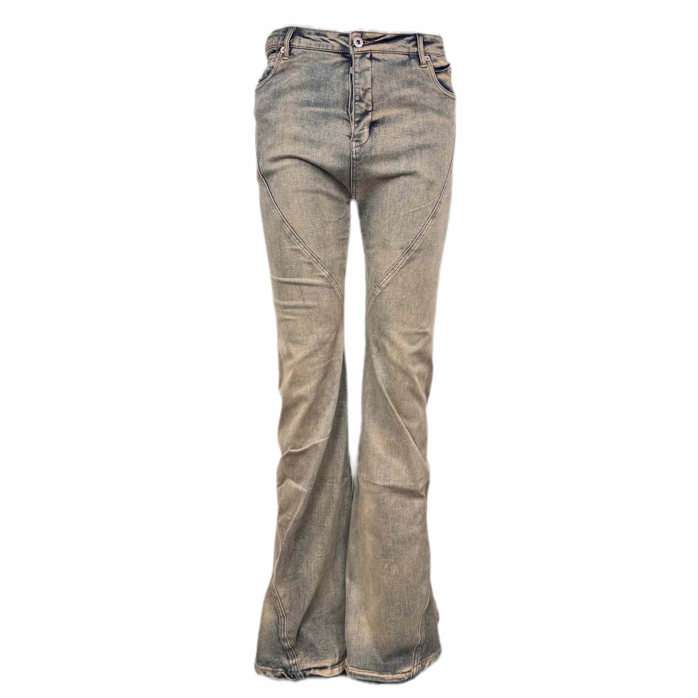 Rick Owens DRKSHDW Gray Porterville Bias Bootcut Jeans - EUR FASHION