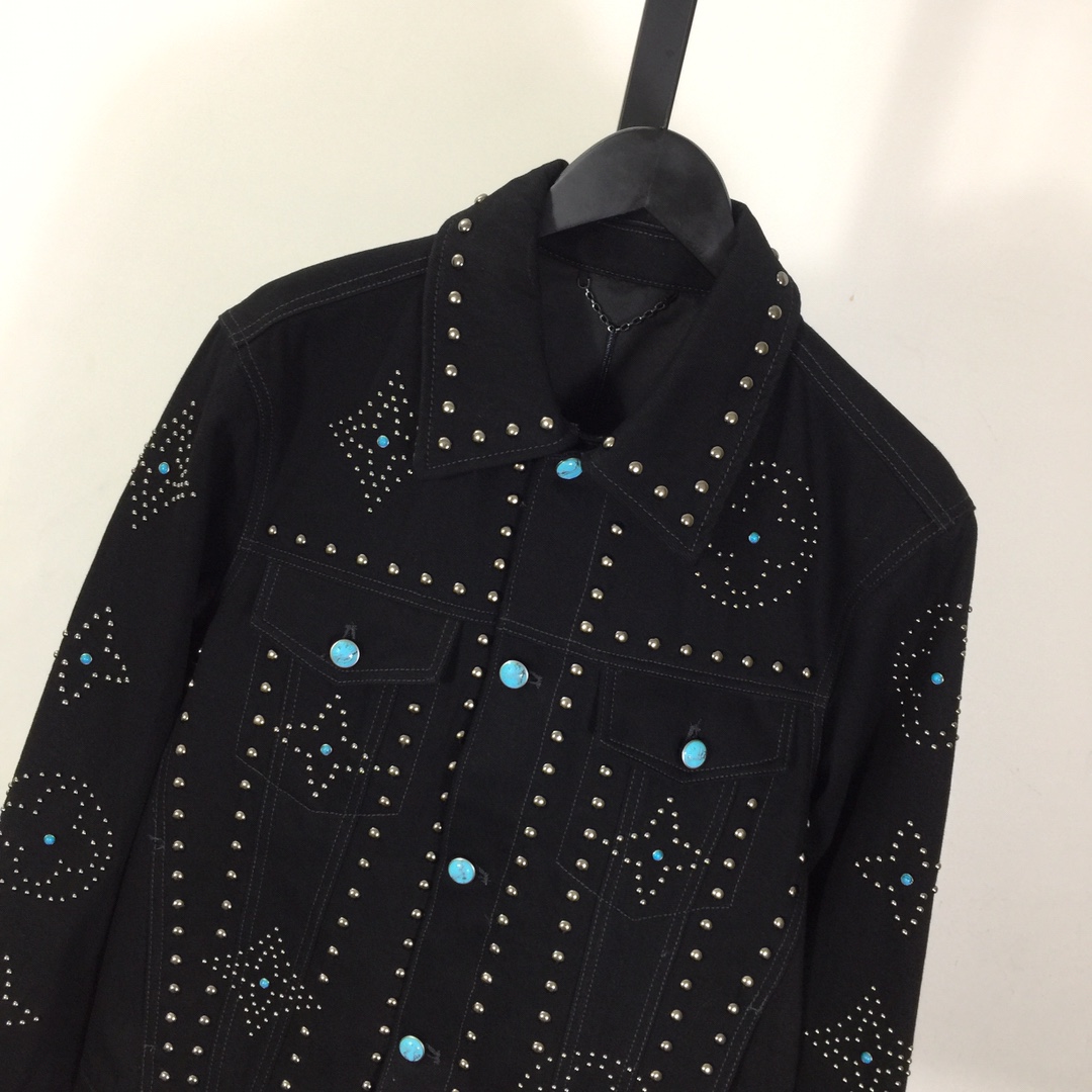 Louis Vuitton Embroidered Denim Jacket   1AFWX5 - EUR FASHION