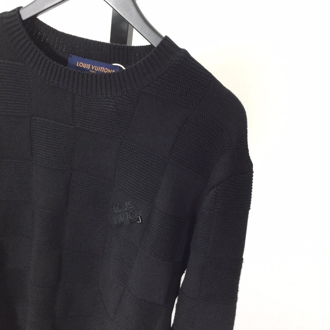 Louis Vuitton Damier Stitch Crewneck   1AA4MC - EUR FASHION